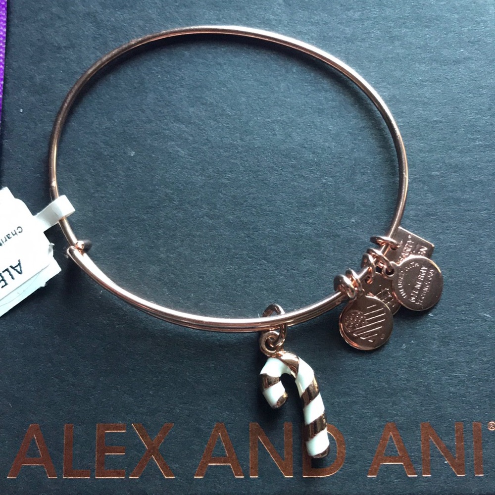 Alex and Ani Candy cane bangle